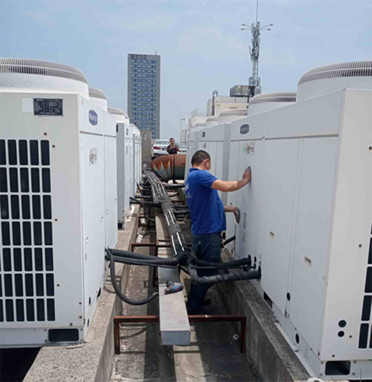 东山中央空调制热和不制冷系统维修方法